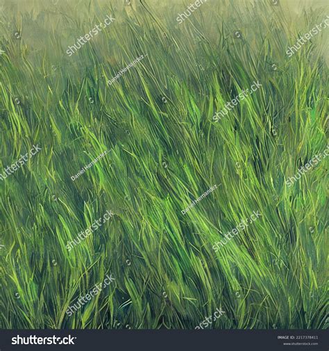 Grass Texture Digital Painting Illustration Stock Illustration ...