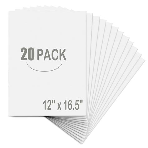 Buy 20 Pack White Foam Board 12" x 16.5", 3/16" Thickness Foam Core ...