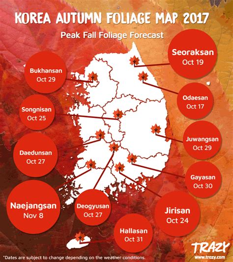 [Wanderlust] Korea Fall Foliage Guide: Where to Go & When to See ...