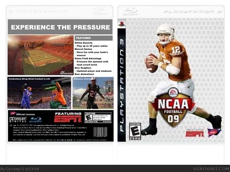 NCAA Football 09 PlayStation 3 Box Art Cover by Dynasty12