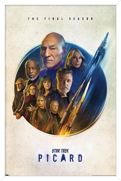 Star Trek: Picard - Key Art Wall Poster, 14.725" x 22.375" Framed ...