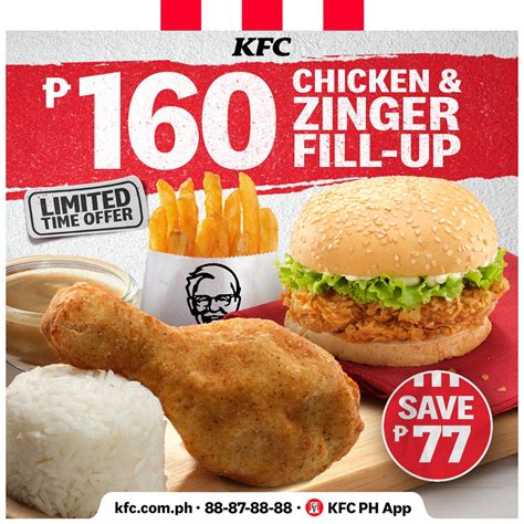 KFC – Chicken & Zinger Fill-Up Promo | Manila On Sale