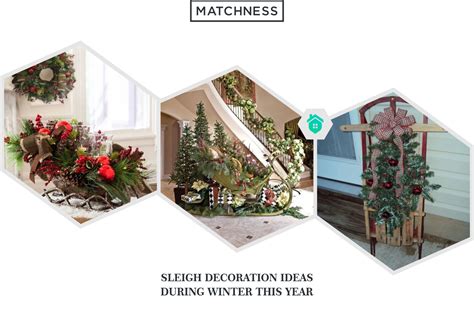 20 Sleigh Decoration Ideas during Winter this Year - Matchness.com