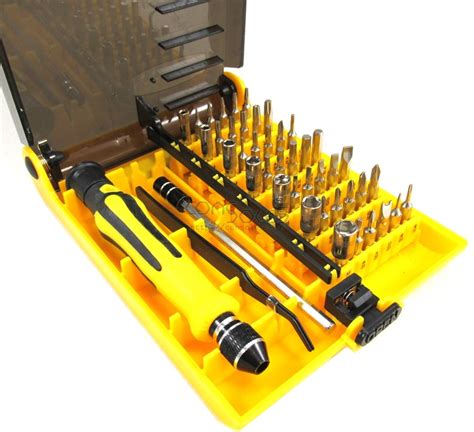 45 Piece Precision Security Screwdriver and Bit Set - torx, triwing ...