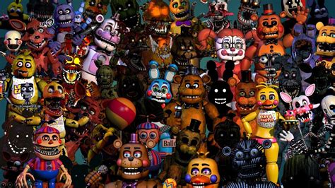 All types animatronics in Five Nights at Freddy's - YouTube