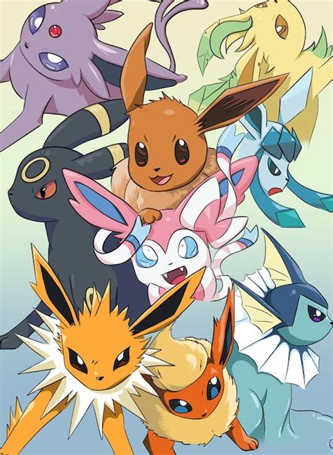 Eeveelutoins Pokemon Fan Art Poster PKMN Print Fan Art Fanart - Etsy