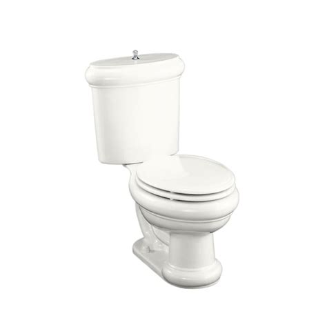 KOHLER Revival White Elongated 2-Piece Toilet in the Toilets department ...