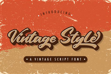 Vintage Style - Bold Script Font – Free Fonts, Script & Handwritten ...