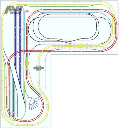 KATO N-gauge layout designed with AnyRail and Actually built | Model ...