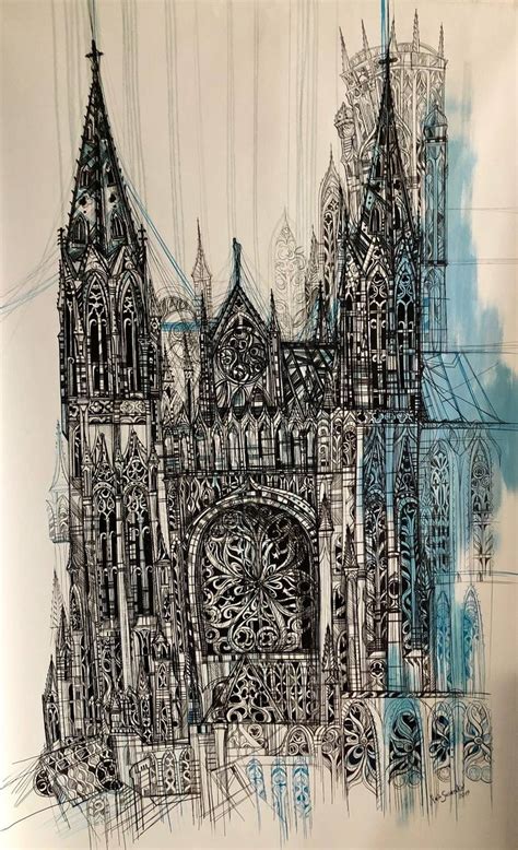 Gothic Cathedral Painting by Maria Susarenko | Saatchi Art