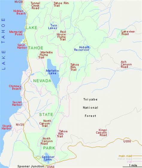 Nevada State Parks Map - Printable Map