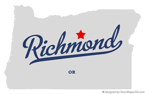 Map of Richmond, OR, Oregon