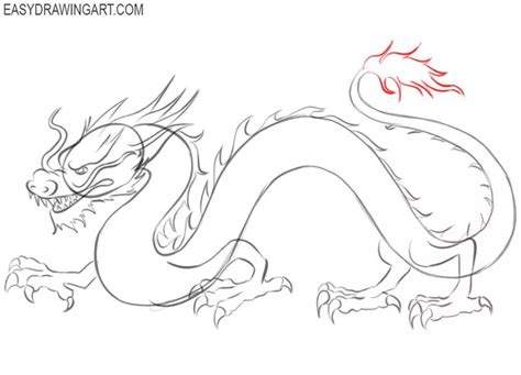 how to draw a chinese dragon