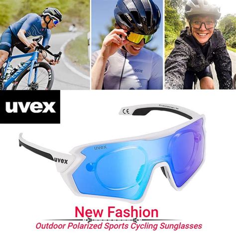 New Uvex Polarized Sports Cycling Sunglasses Outdoor Windproof 100% UV ...