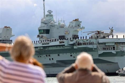 The $3.85bn HMS Prince of Wales has set sail for the US - Britain's ...