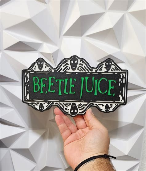 Beetlejuice Distrressed Sign by Williams Industries - MakerWorld