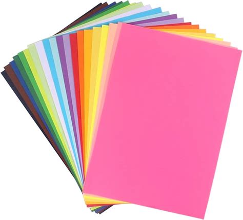 Amazon.com : Color Copy Paper,20 Colors Double Sided Lightweight A4 ...