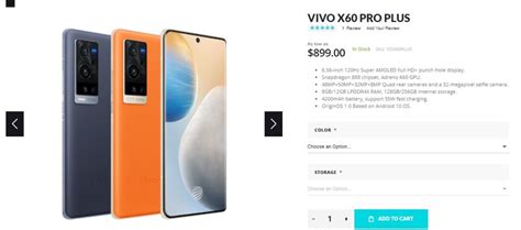 Vivo X60 Pro Plus 5G available on Giztop - Gizmochina