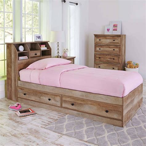 Better Homes and Gardens Crossmill Mates Twin Bed with Storage ...