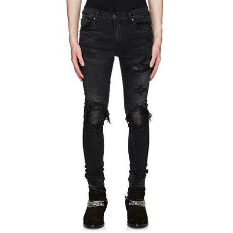 Amiri Denim Mx1 Slim Jeans in Black for Men - Lyst