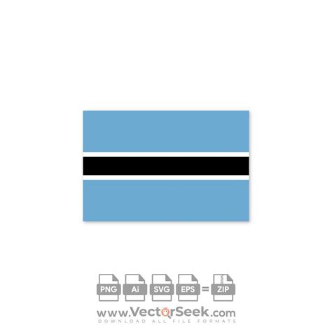 Botswana Flag Vector - (.Ai .PNG .SVG .EPS Free Download)