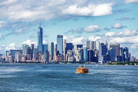 Staten Island Ferry and Manhattan Skyline Photograph by Darryl Brooks ...