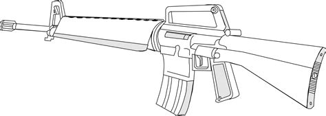 Line Art,Angle,Machine Gun PNG Clipart - Royalty Free SVG / PNG