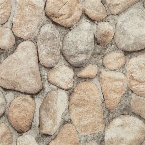 York Wallcoverings Modern Rustic 33' x 20.8" River Rock Wallpaper ...