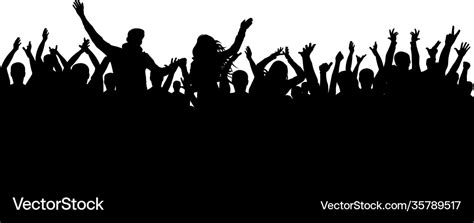 Party Crowd Silhouette Vector