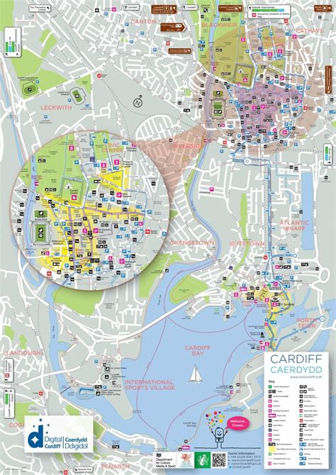 Printable Map Of Cardiff - Free Printable Maps