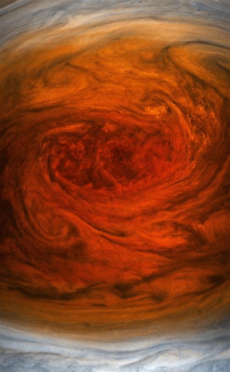 Close-up of the Jupiter's Great Red Spot from the Juno Spacecraft. : r/pics