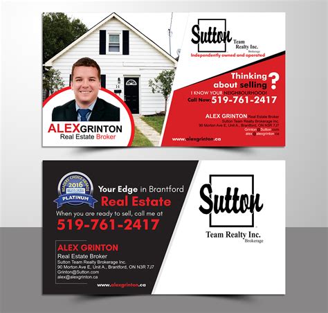 Personable, Upmarket, Real Estate Agent Postcard Design for Sutton Team ...