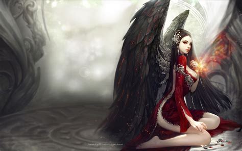 Fallen Angel Anime Girl