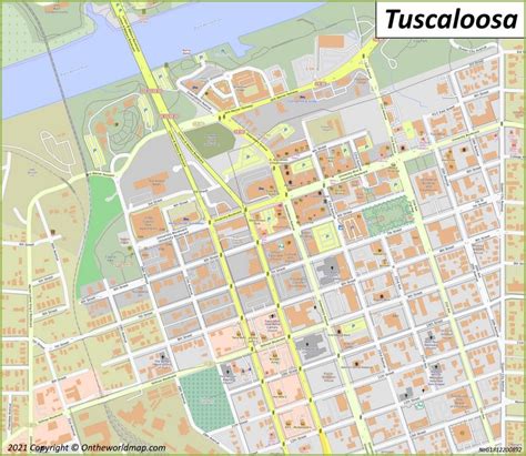 Tuscaloosa Map | Alabama, U.S. | Discover Tuscaloosa with Detailed Maps