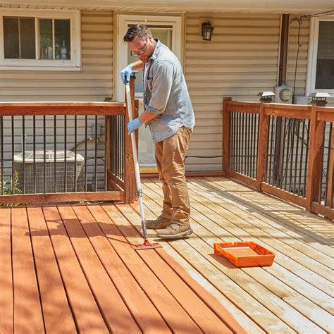 How to Refinish a Deck with Acrylic-Based Deck Stain | The Family Handyman