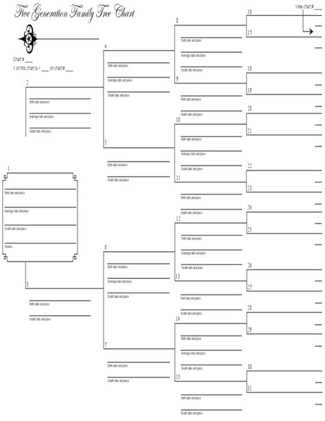 Generation Family Tree Template Printable