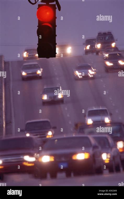 car traffic at night on major highway Stock Photo - Alamy