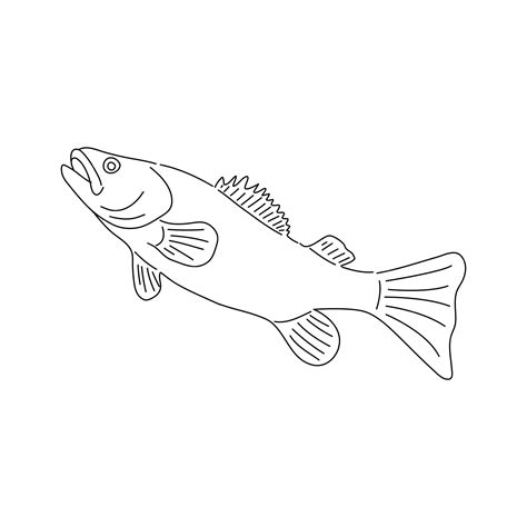 Premium Vector | Cod fish sketch Hand drawn vector illustration