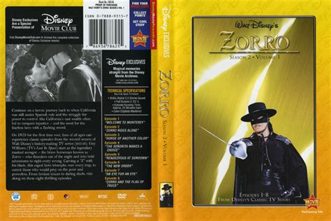 Zorro on DVD - The Disney Movie Club