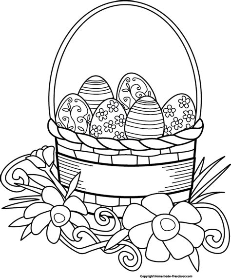 Black And White Easter Clipart