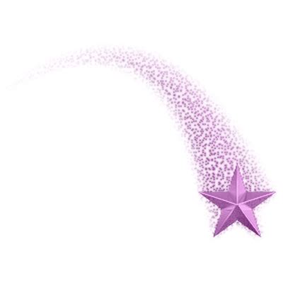 Purple Shooting Star transparent PNG - StickPNG