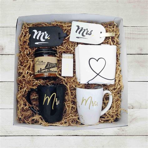 Mr Mrs Wedding Gift Box Unique Wedding Gift Engagement Gift for Couple ...