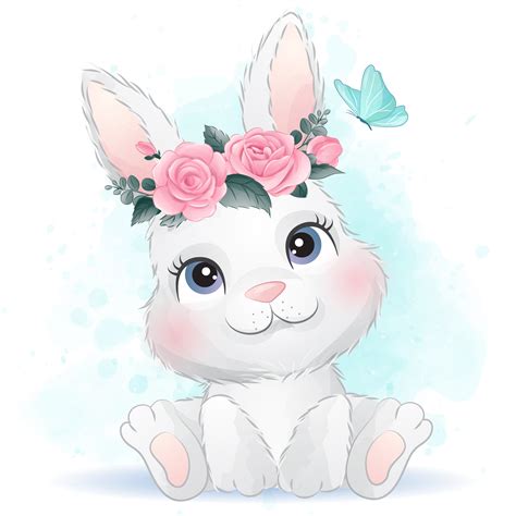 Cute Baby Bunny Clipart Birthday