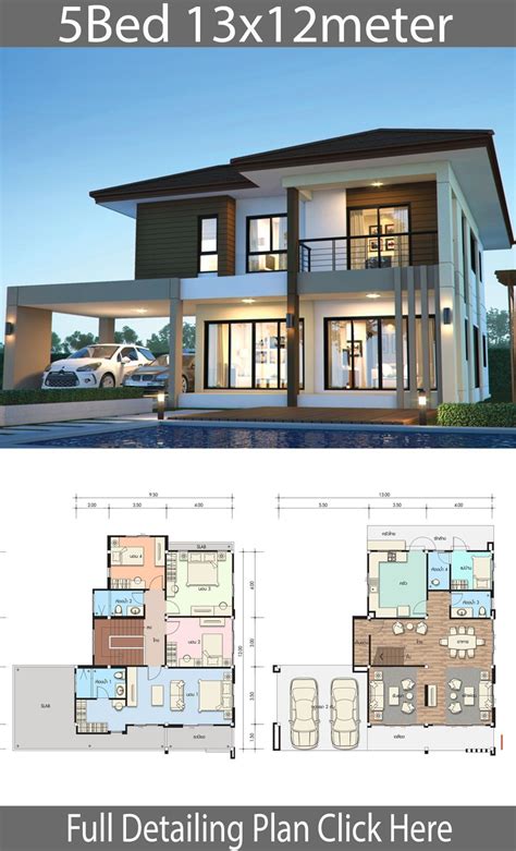 #13x12 #13x12m #Bedrooms #Design #Home #House #Ideas #plan House design ...