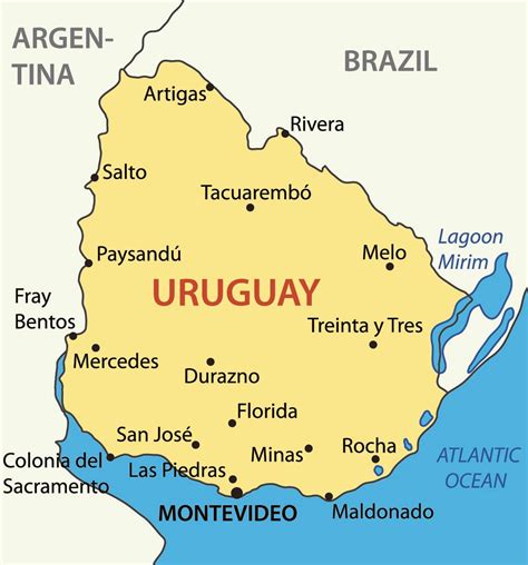 Where is Uruguay located on the map? Uruguay flag meaning - Best Hotels ...