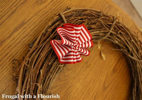 Frugal with a Flourish: Creating a Ribbon Flower Wreath