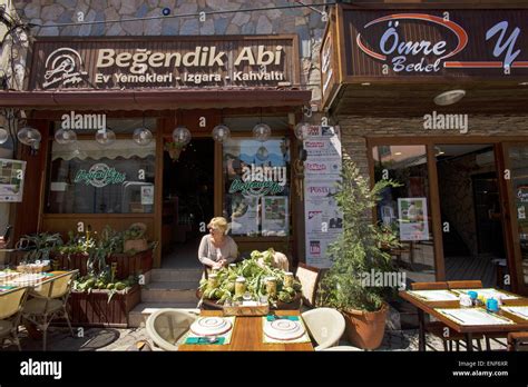 Famous Begendik Abi Restaurant in Urla Izmir Turkey Stock Photo - Alamy