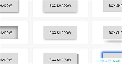 CSS box-shadow Generator | Front-end Tools - High-performance and ...