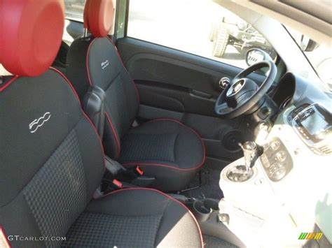 Nero (Black) Interior 2017 Fiat 500 Pop Photo #117076518 | GTCarLot.com