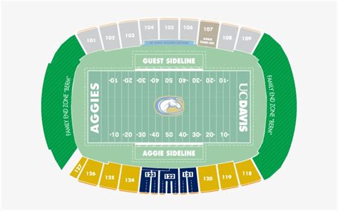 Uc Davis Football Tickets - Aggie Stadium Map Uc Davis Transparent PNG ...